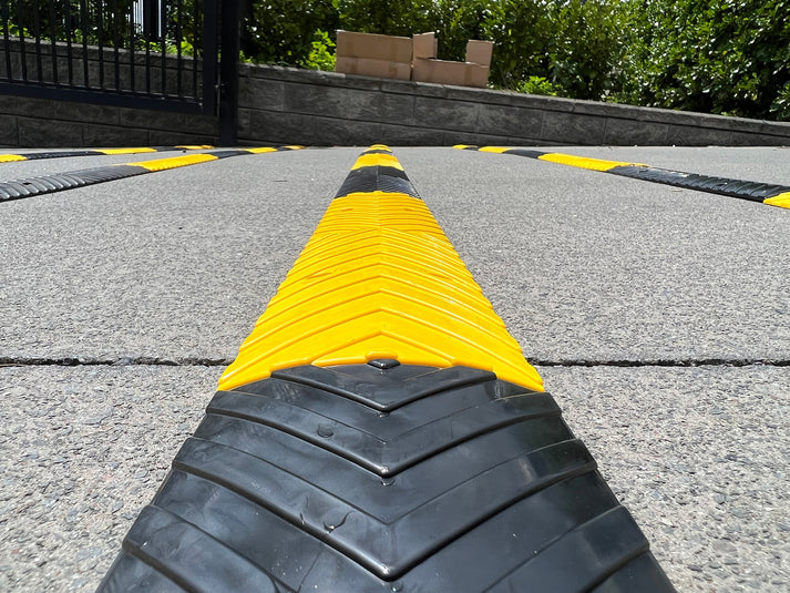 500MM YELLOW Plastic Rumble Strip – Speed Humps Australia