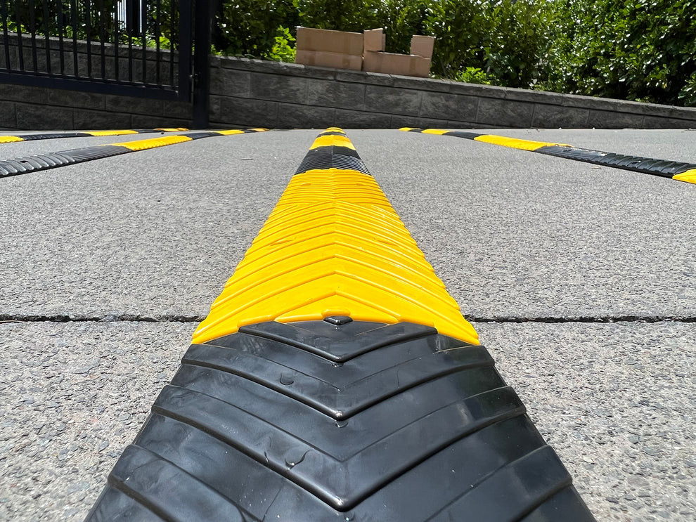 500MM YELLOW Plastic Rumble Strip – Speed Humps Australia